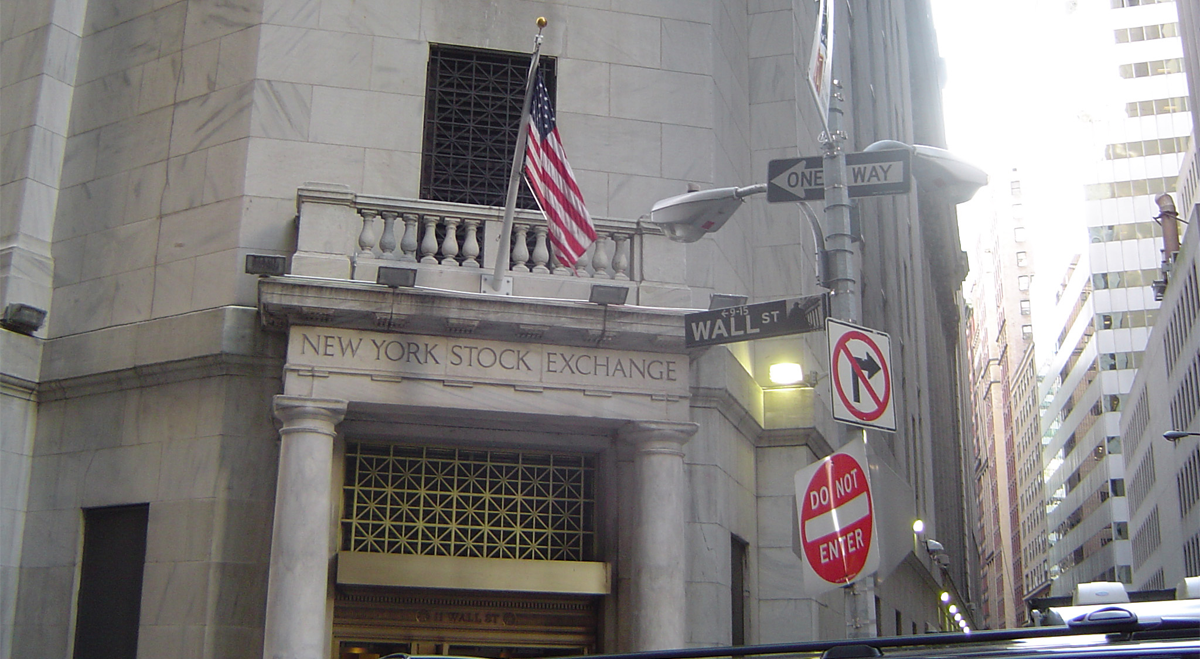Wall Street NYSE stock exchange