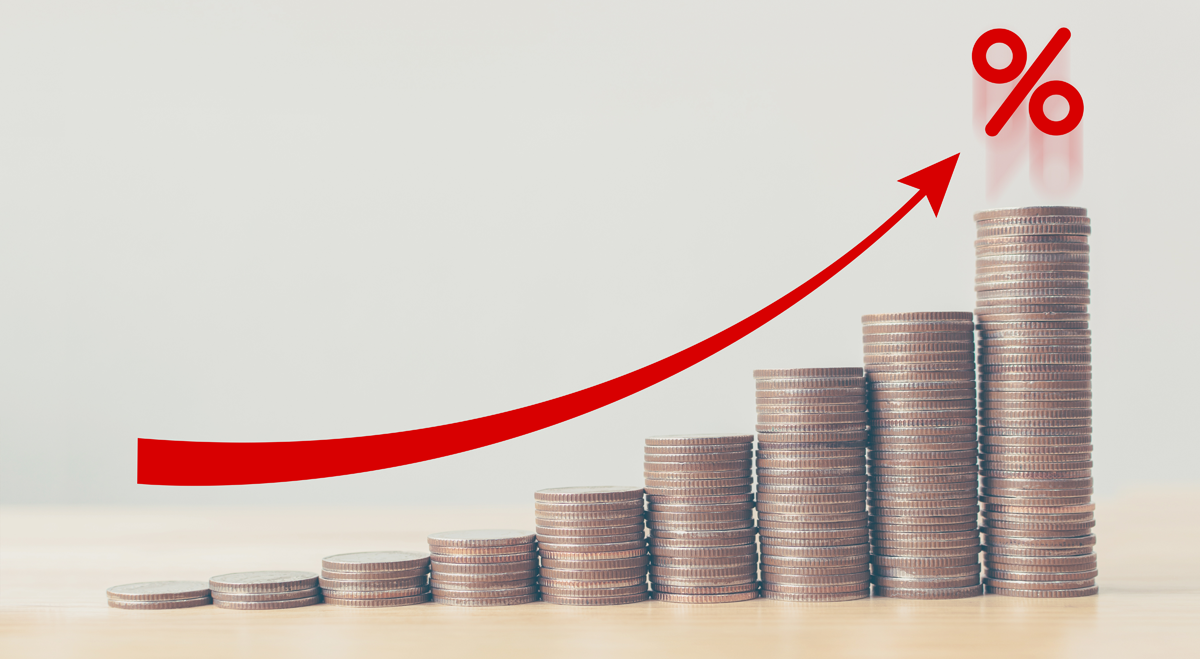 Inflation arrow going up
