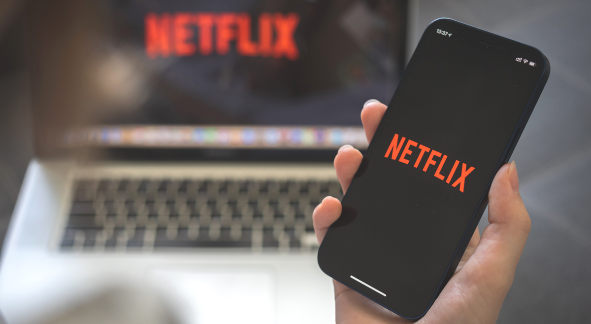 Netflix on phone and computer screen
