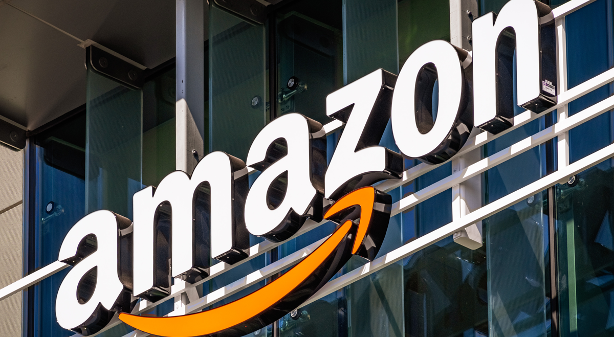 Amazon sign on building
