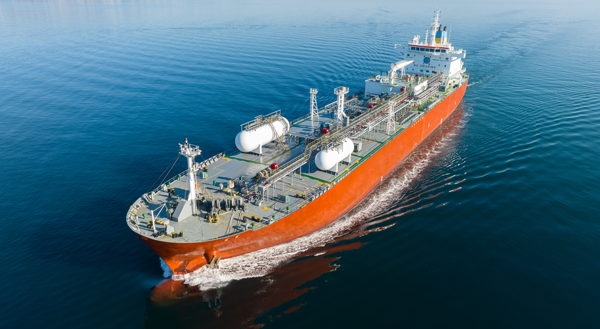 Oil tanker ship