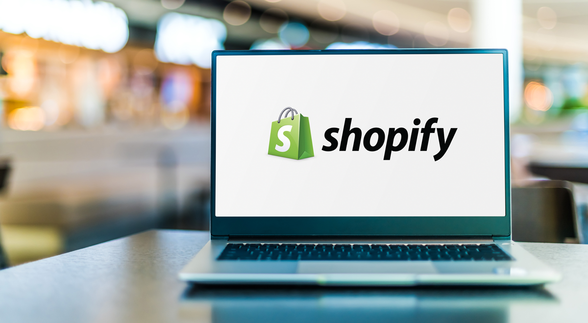 Shopify on a computer screen