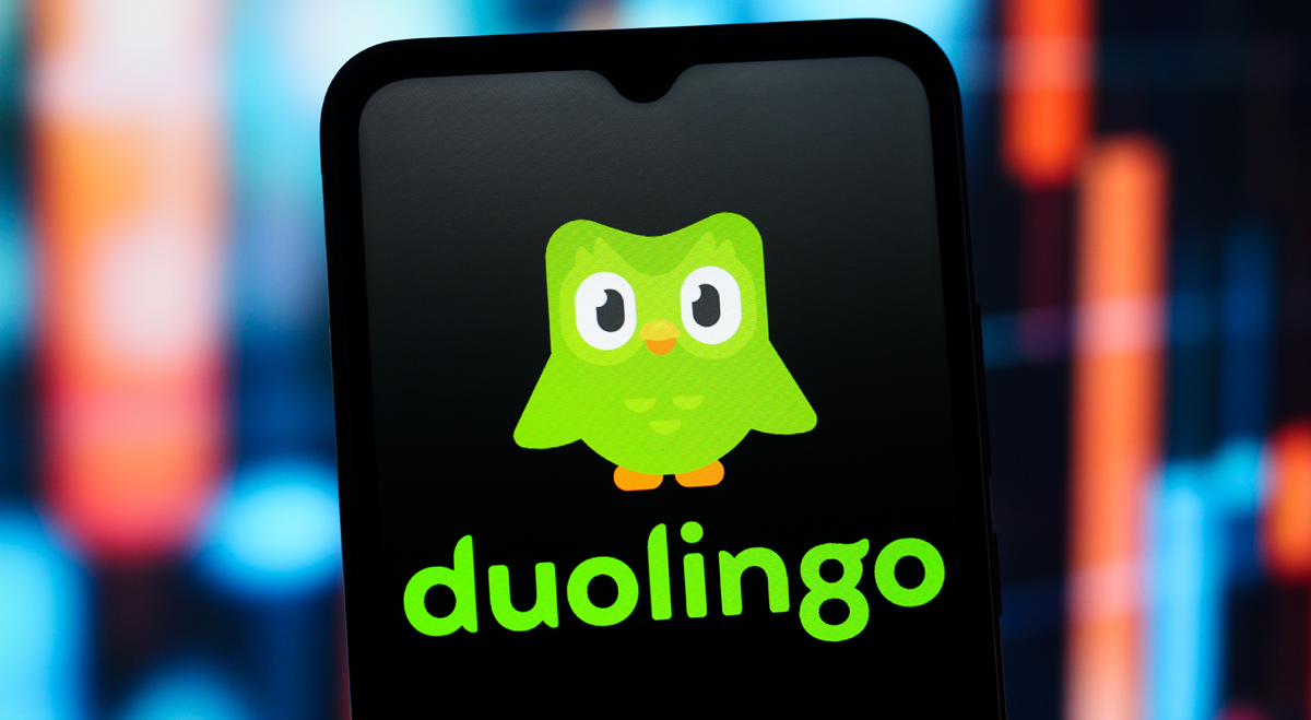 Duolingo on a phone